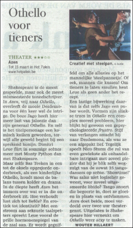 Recensie De Standaard